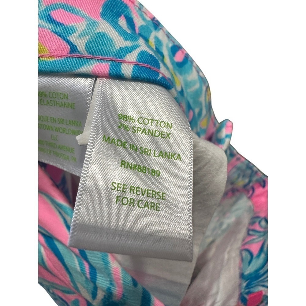 Lilly Pulitzer Buttercup Scallop Hem Shorts Pineapple Print  10 NEW 5” inseam - Picture 6 of 8